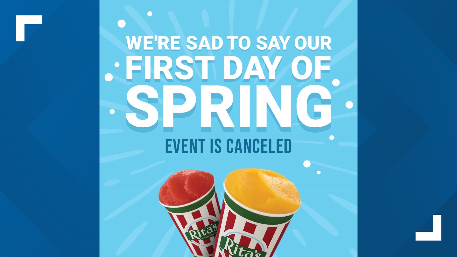 Rita's calls off Free Ice Day on the first day of Spring