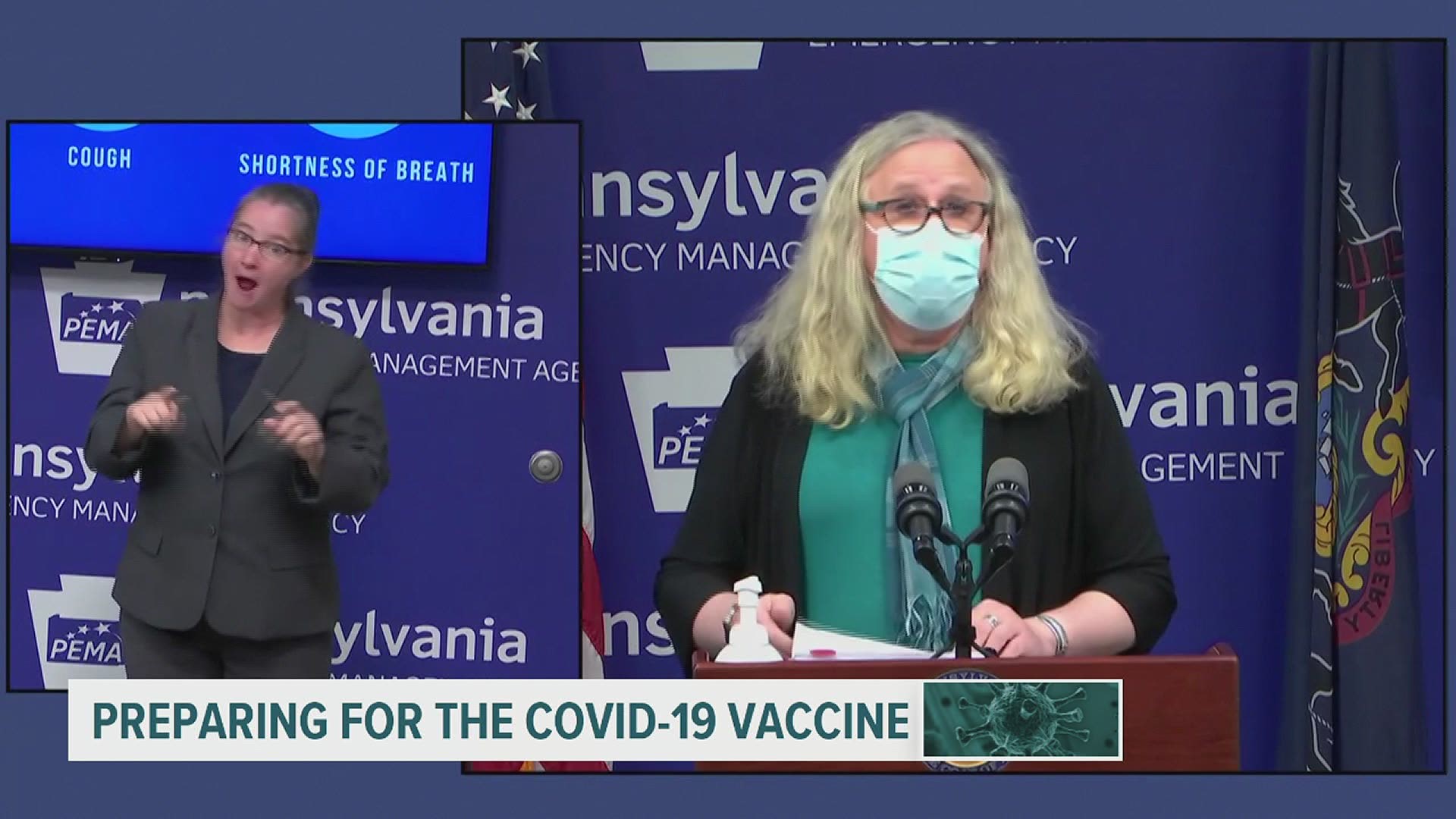 PA Dept. Of Health Secretary Dr. Rachel Levine will discuss the COVID-19 vaccine and plans in the state, once the vaccine is available