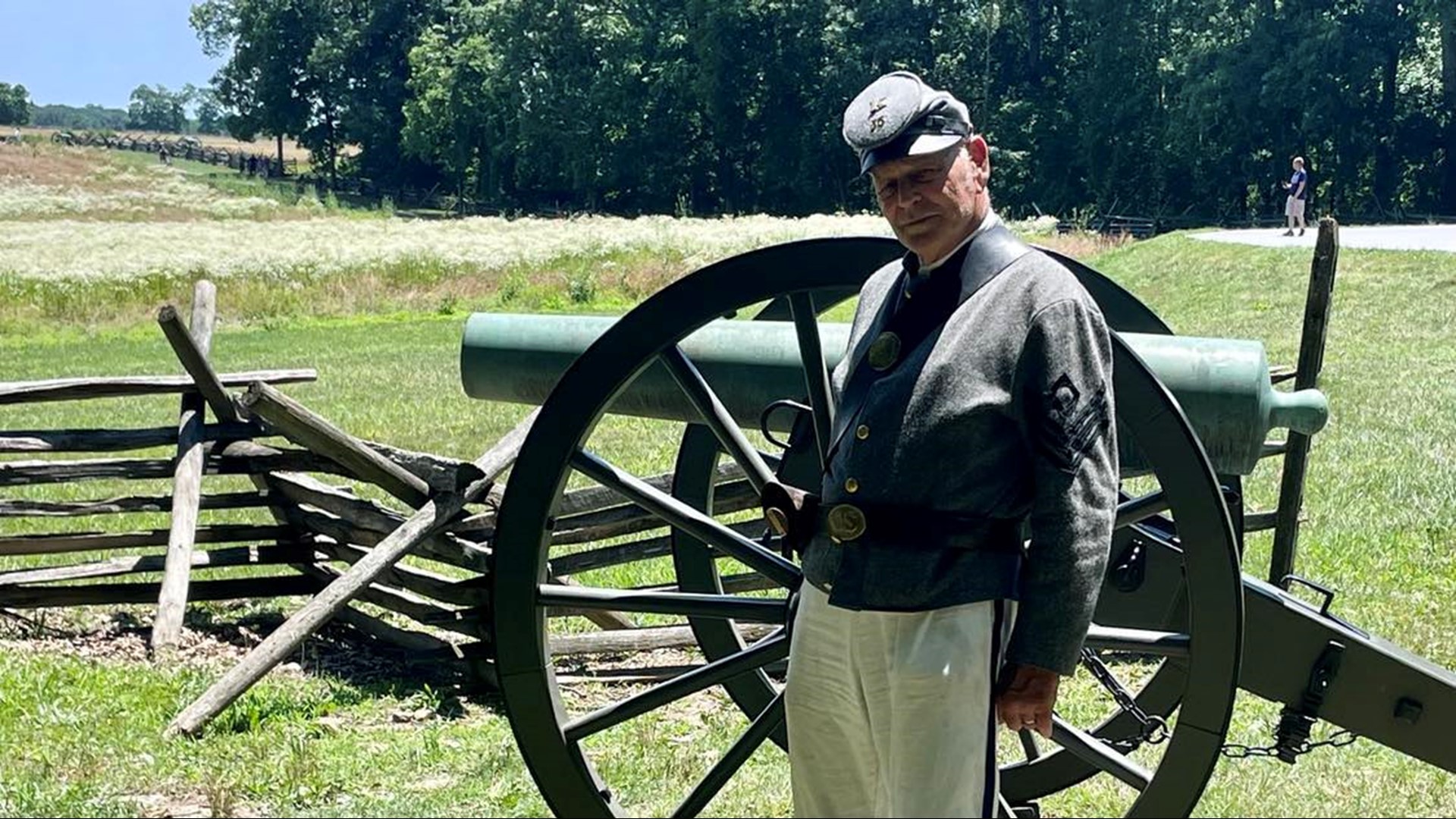 Throughout the Civil War, heat was a problem for both the Confederate and Union armies, especially on long marches. It's also a problem for modern-day reenactors.