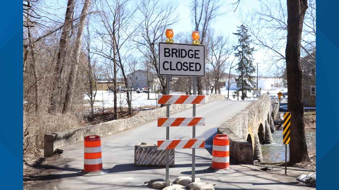 Slate Hill Road Bridge at York Cumberland county border closed due