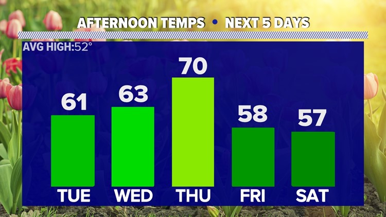 Welcoming spring with milder temperatures and quiet weather!