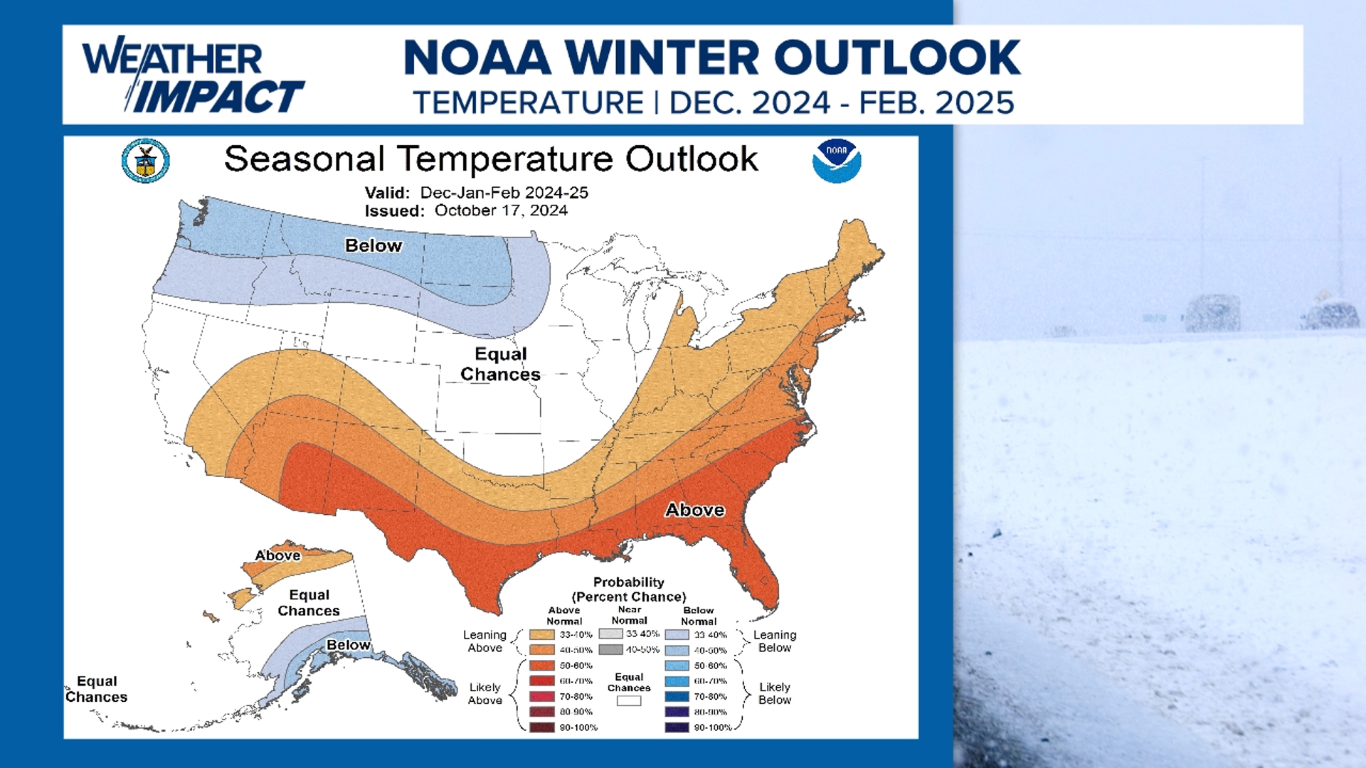 NOAA releases 202425 winter forecast outlook