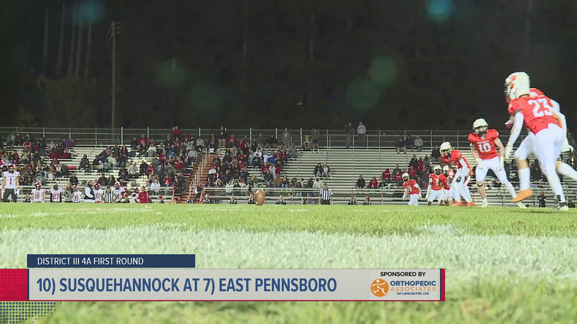 Cumberland Valley, East Pennsboro, Lancaster Catholic, Cedar Crest and Elco move on in the first round of district playoffs that kicked off on Friday.