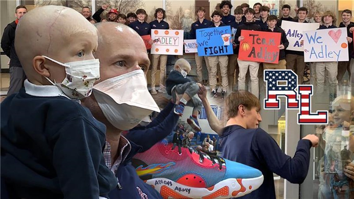 Adley's Army Red Land basketball team supports their biggest fan as he