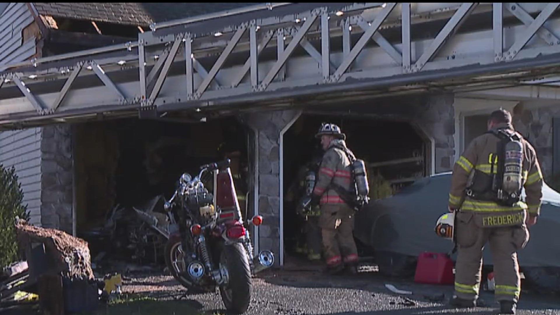 Fire crews responded to the 2700 block of Coldspring Road around noon on Monday, Nov. 11.