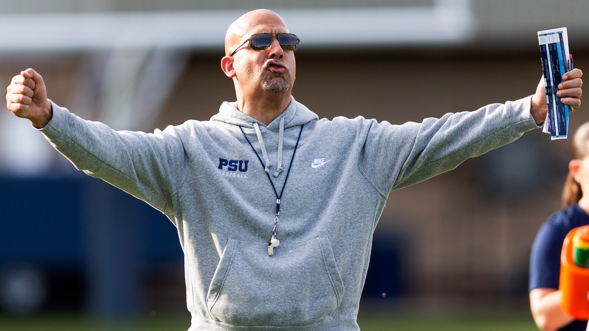 Penn State coach James Franklin spoke after the team's drubbing 63-0 over UMass.