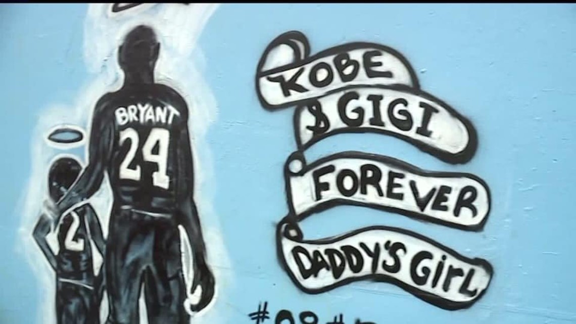 York Artists Paint Touching Tribute To Kobe Bryant And His Daughter Fox43 Com