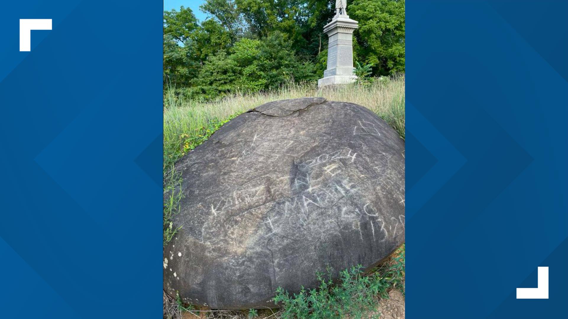 Gettysburg police have identified a suspect in the vandalism.