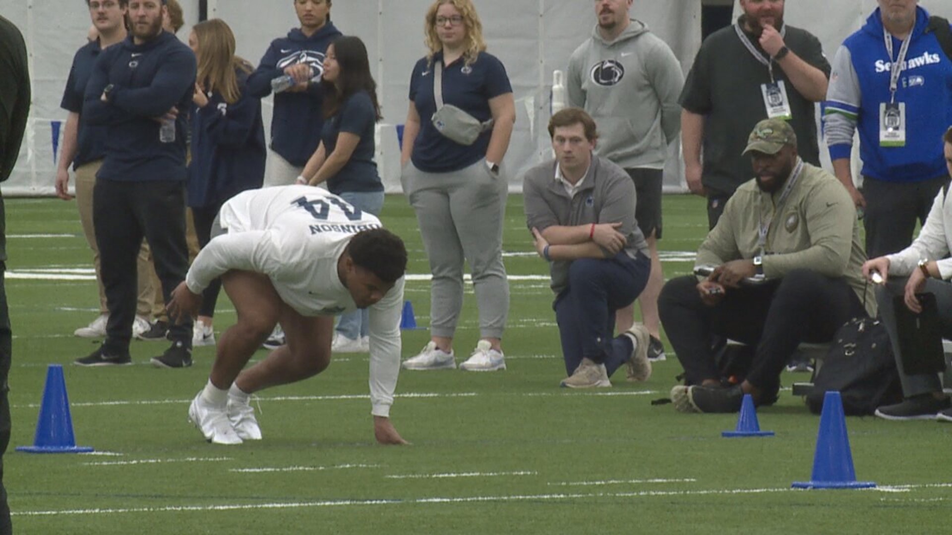 OL Olumuyiwa Fashanu and DE Chop Robinson are among a handful of Penn State players projected to be taken toward the top of the 2024 NFL Draft.