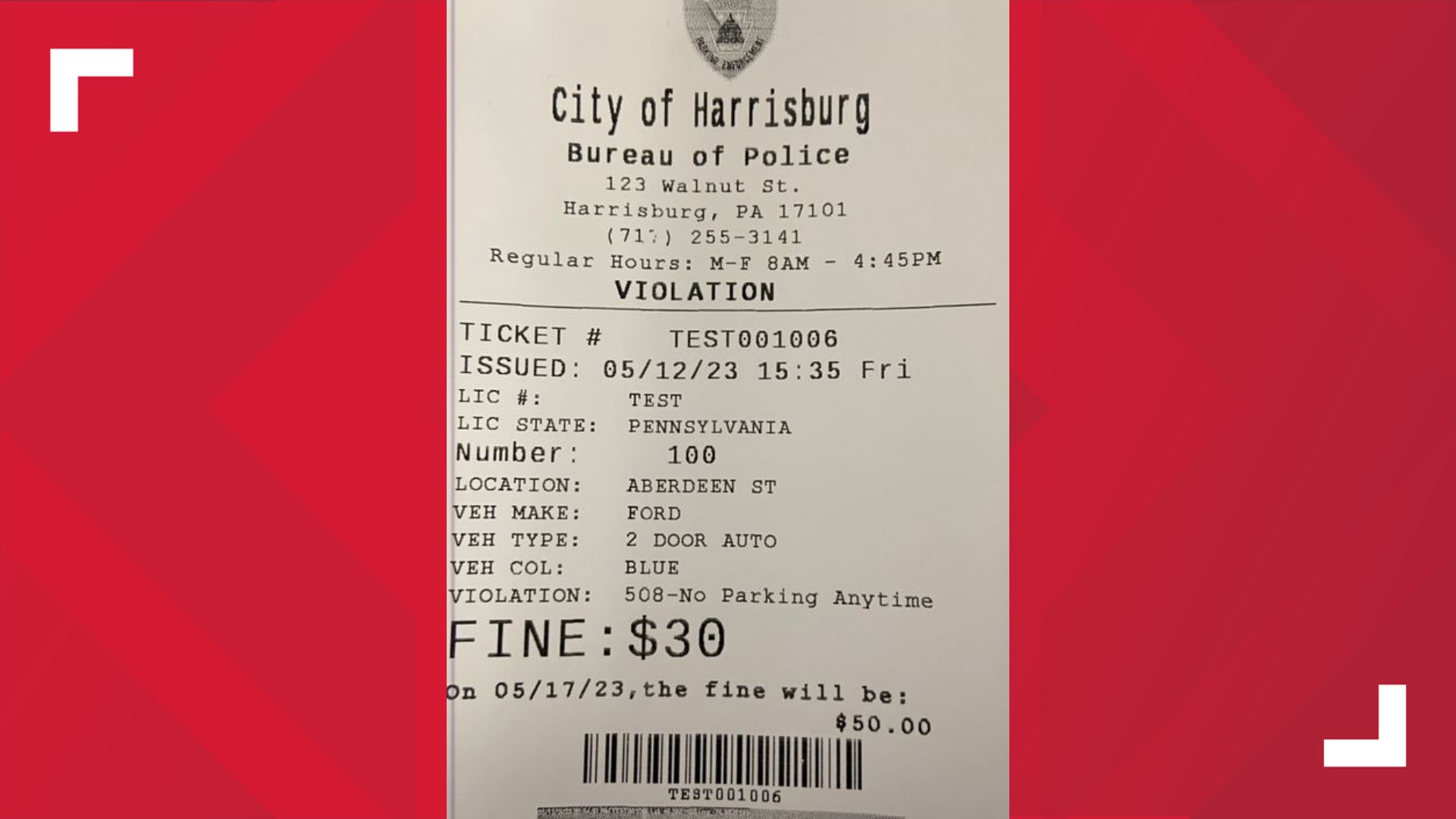 On Monday, June 5, all City of Harrisburg-issued parking tickets will be printed, and no longer hand written, city officials said.