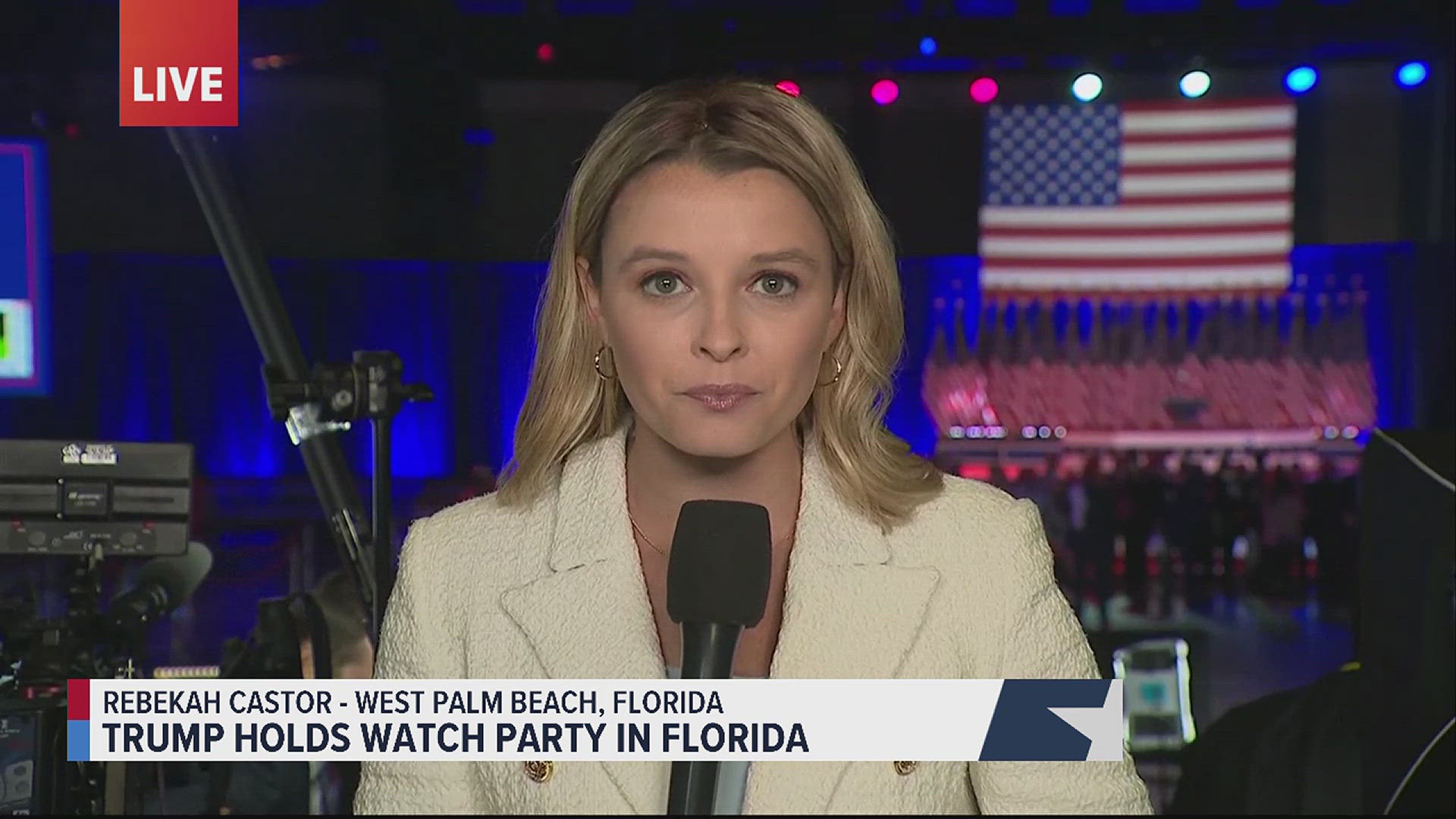 FOX News reporter Rebekah Castor provided updates live from the Trump headquarters in Palm Beach, Florida.