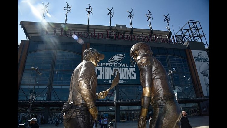 Bud Light unveils “Philly Special” statue outside Lincoln Financial Field