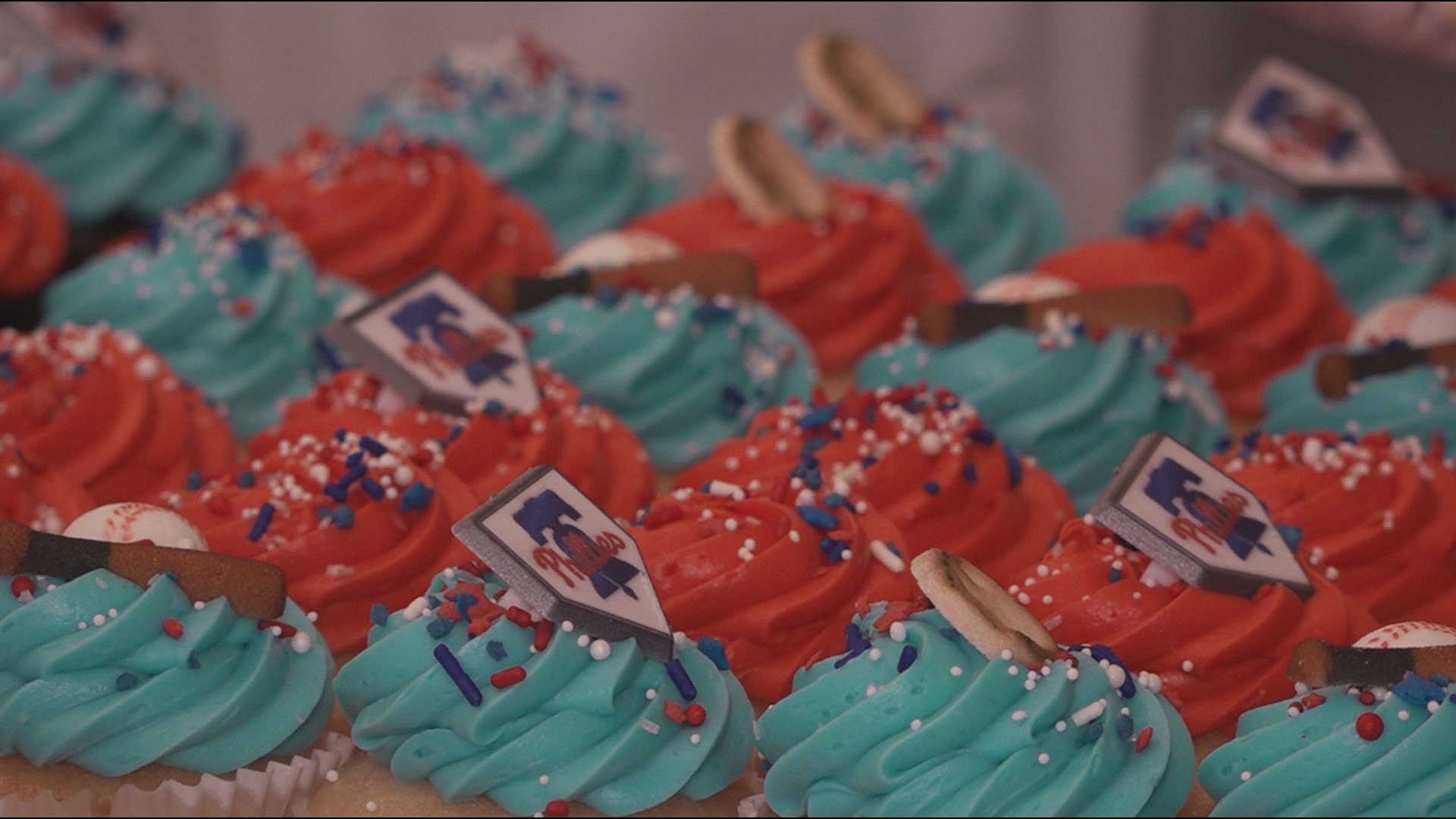 From cupcakes to beer, businesses are having fun celebrating the Phillies' World Series run.