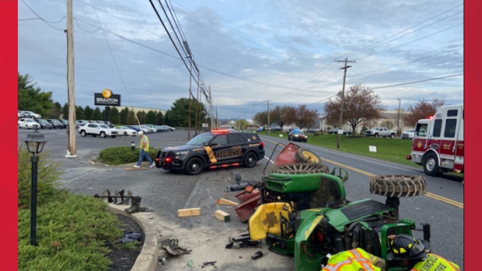 Tractor driver injured in two-vehicle crash in Lancaster County | fox43.com