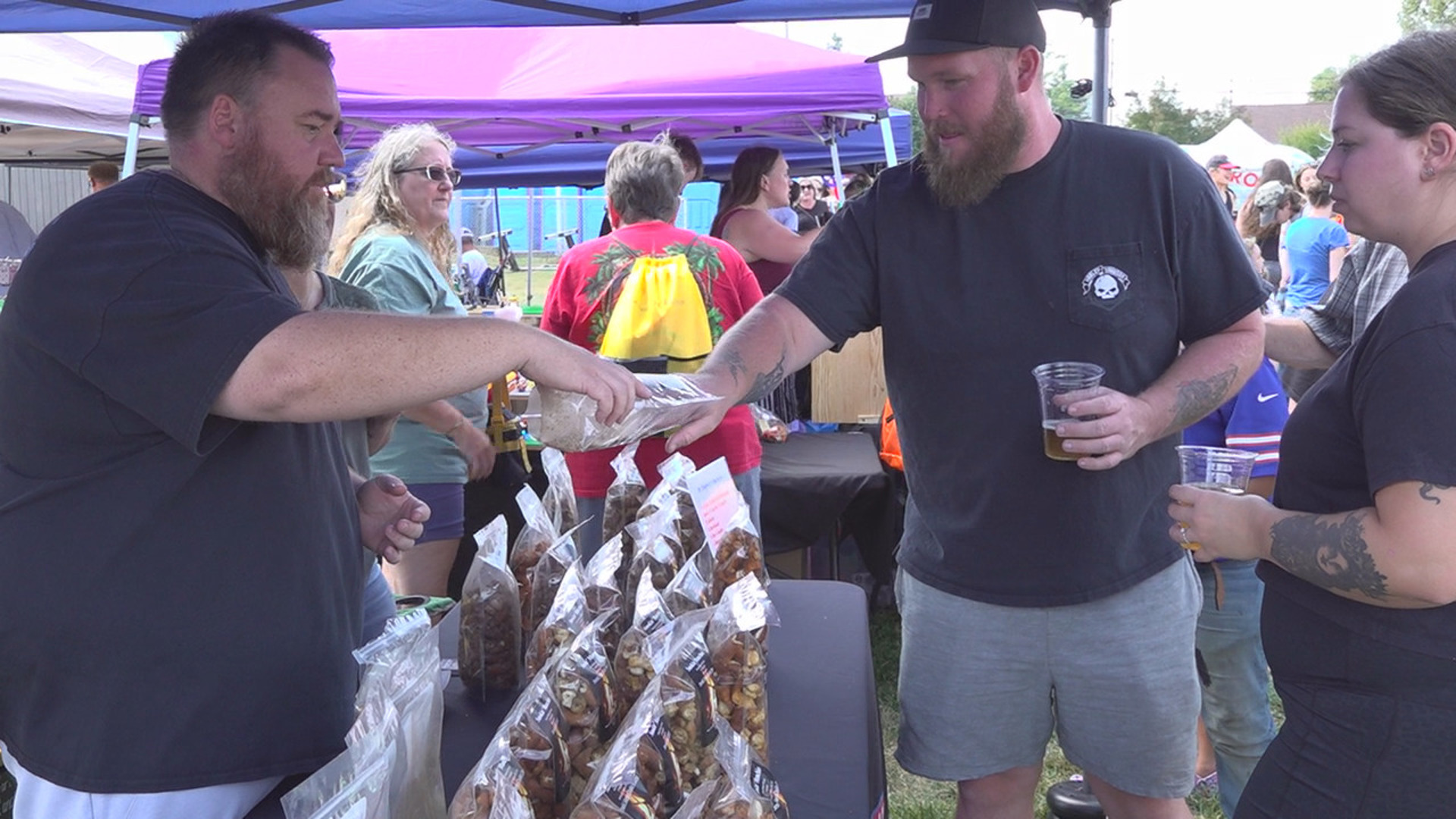 People throughout Hanover came out for the first-ever Snack Town Fall Fest and Hot Dog Eating Contest.