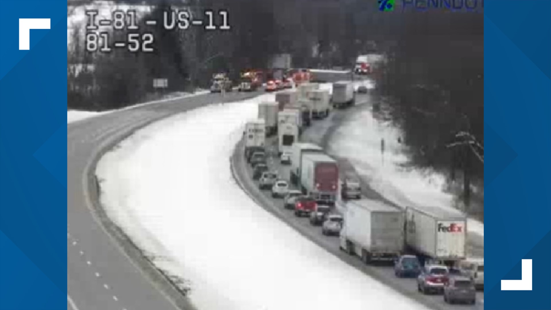 Overturned tractor trailer along I-81 in Cumberland County | fox43.com