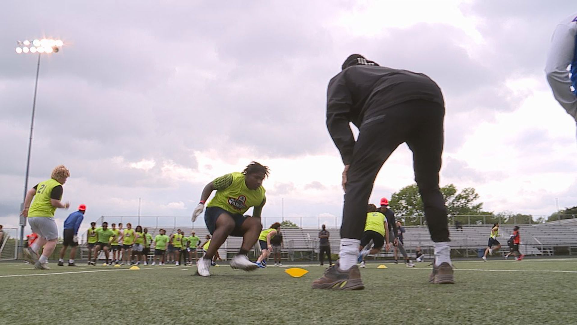 More than 200 athletes attended the event held at York Suburban High School to connect with several college football programs in the area and beyond.