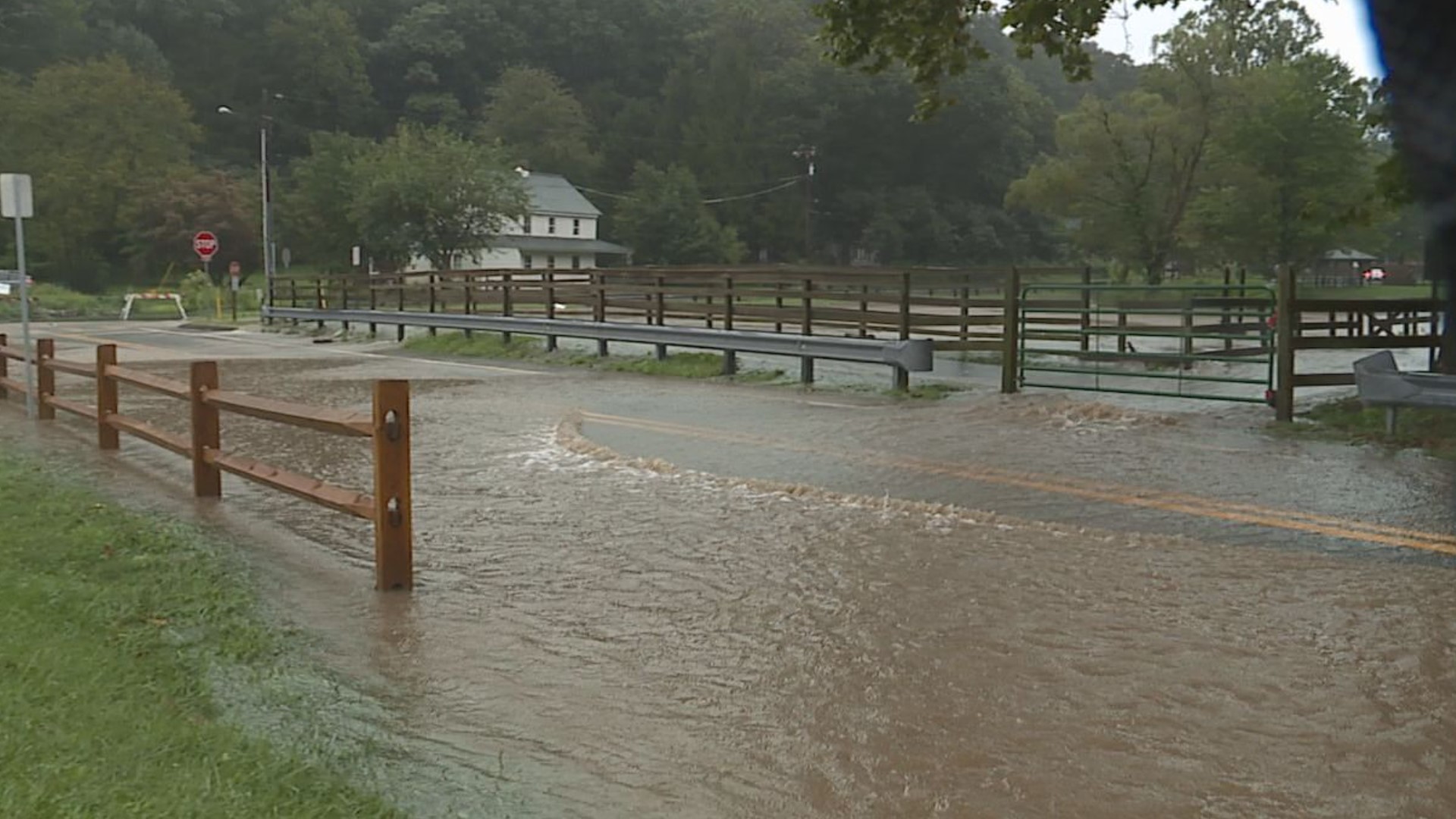 Wood Rd in Derry Township is among the roadways closed due to flooding. Pennsylvania leaders call this storm a 'multi-day' event
