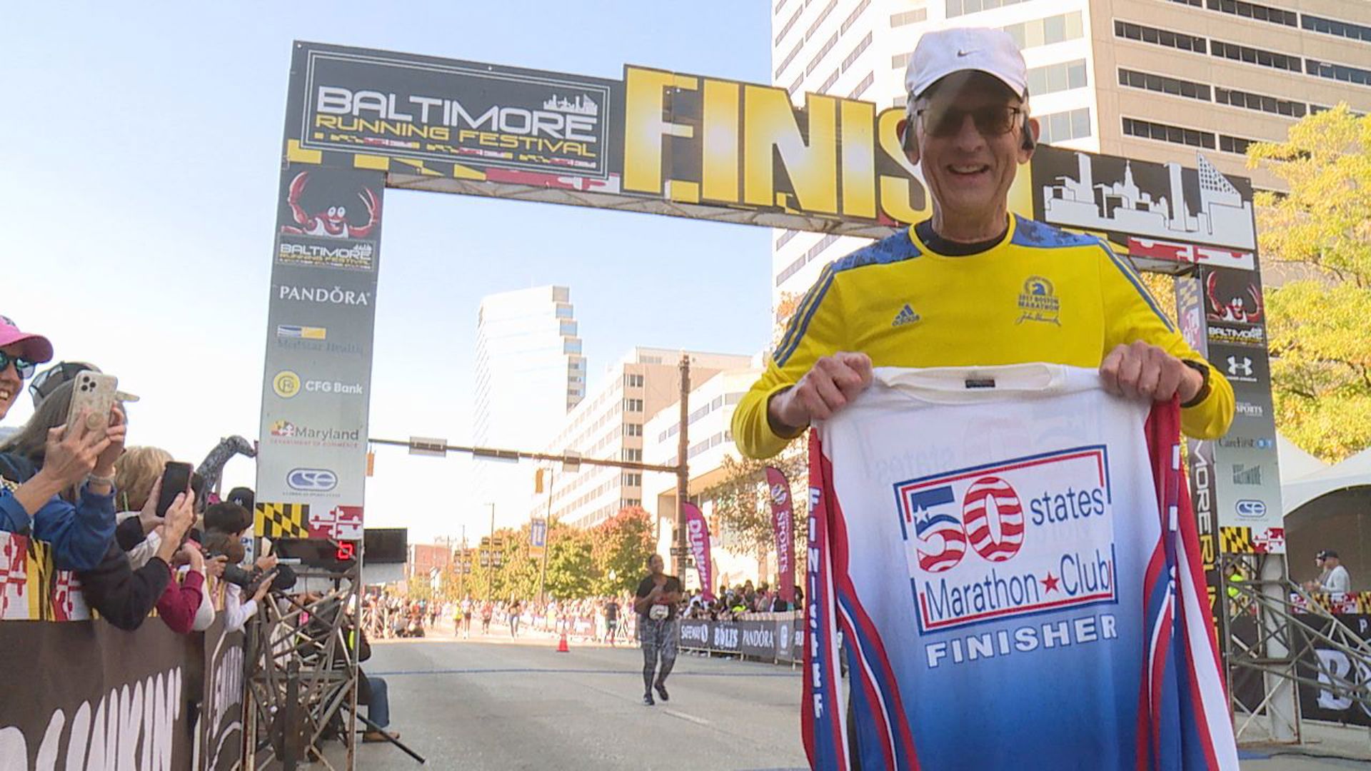 Ron Newhart became a member of the 50 States Marathon Club after finishing the Baltimore Marathon. He joins just over 5,000 others who have accomplished the feat.