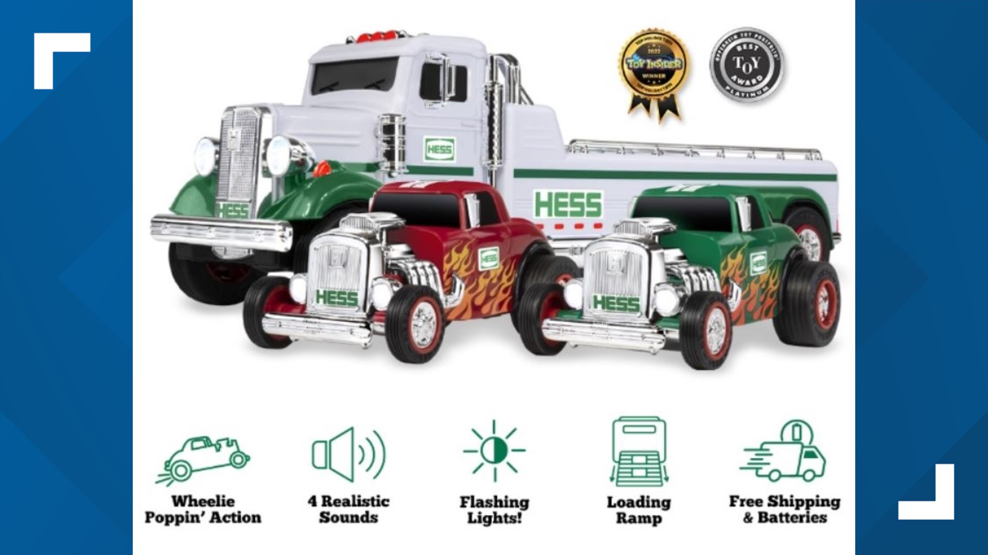 2022 Hess Truck, which includes 2 hot rods, is now available for the