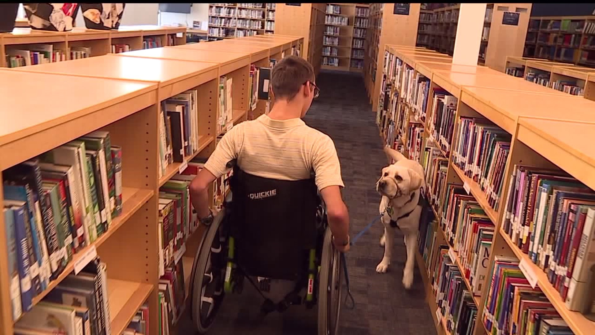 Service dog graduates high school