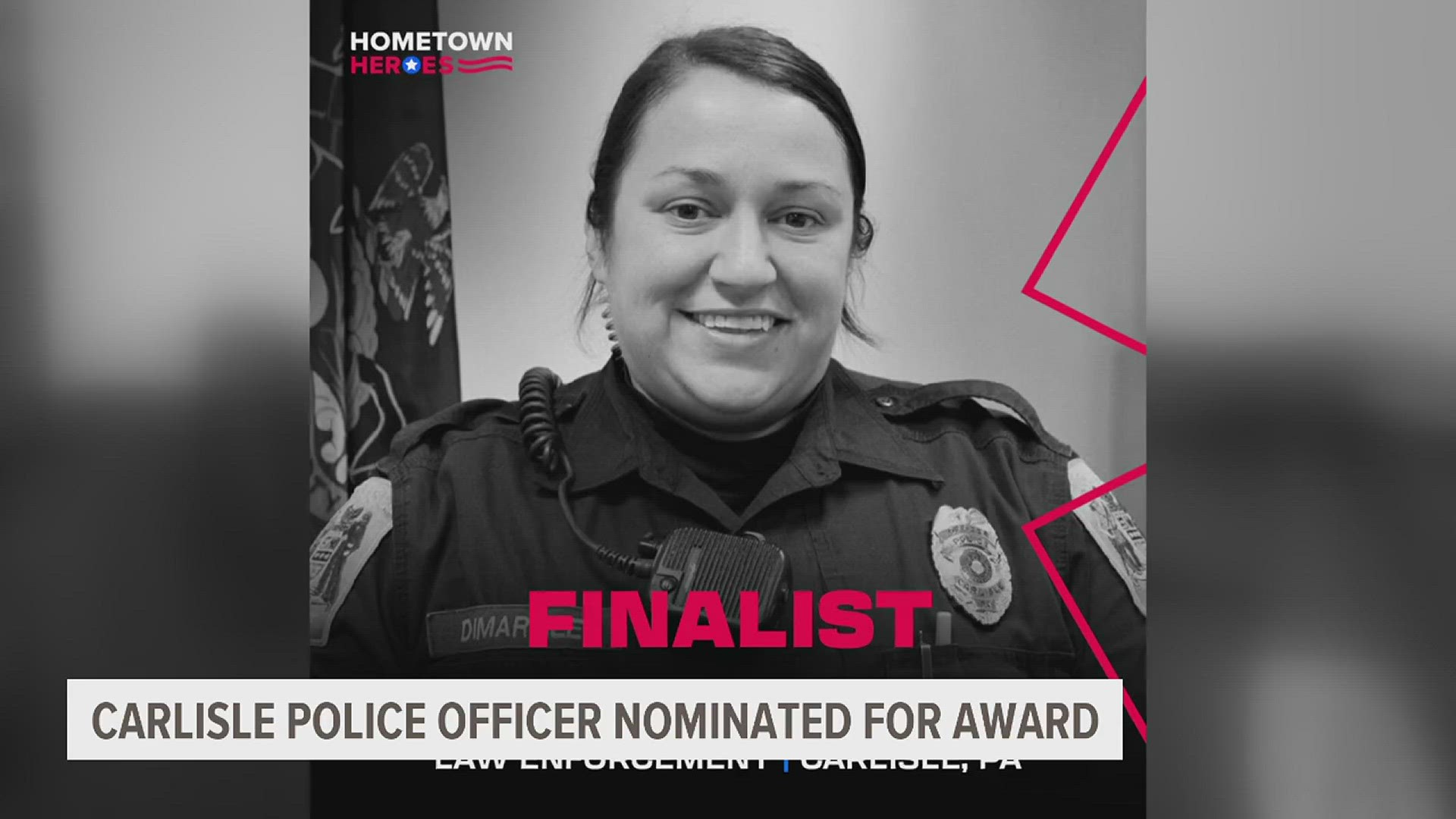 Officer Jamie DiMartile is being recognized nationally for her work in the community, making her one of five finalist for the national award.