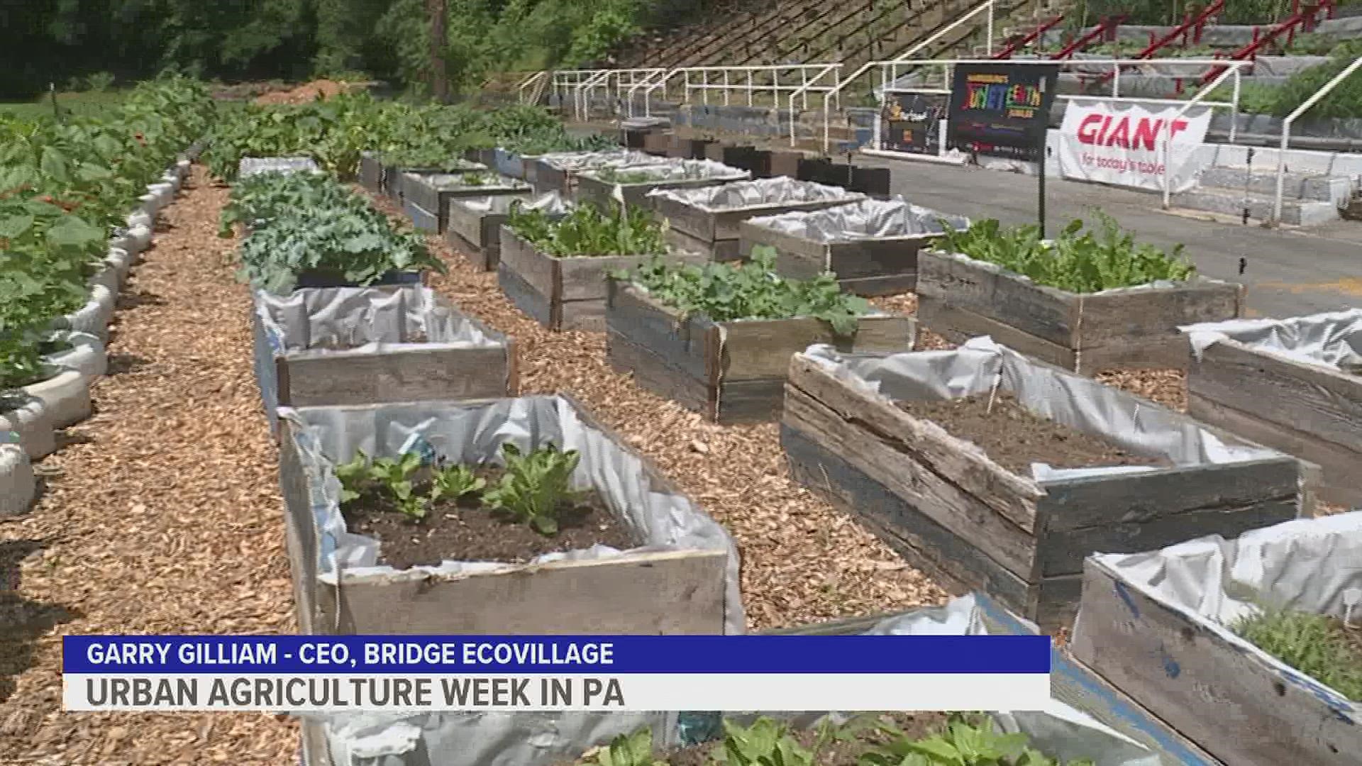 Agriculture Secretary Russell Redding visited two urban farm sites in Dauphin County as part of Pennsylvania's fifth annual Urban Agriculture Week celebration.