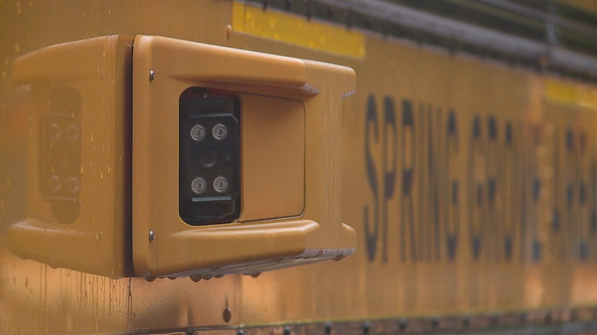 The cameras on the bus are all around and help catch drivers who violate the Pennsylvania school bus stopping law.