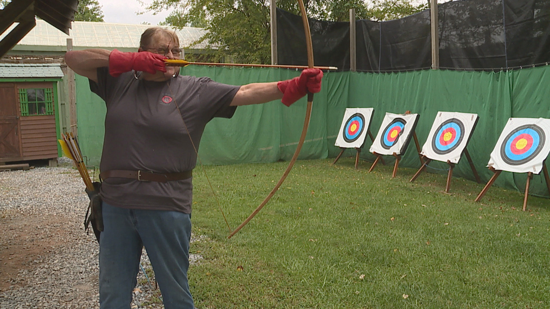 The Pennsylvania Renaissance Faire offers a variety of activities and lessons for people to engage in, one of those being archery.