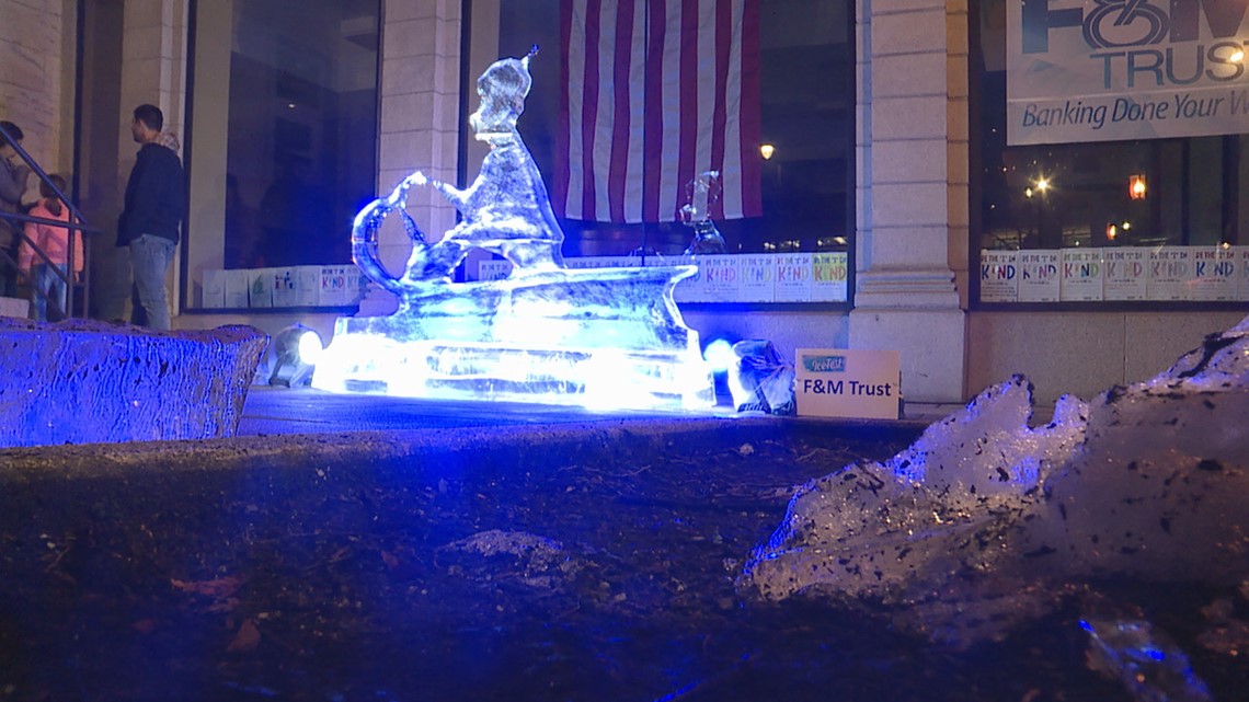 Warm weather is no challenge for ice sculptures at Chambersburg IceFest - Vimarsana News