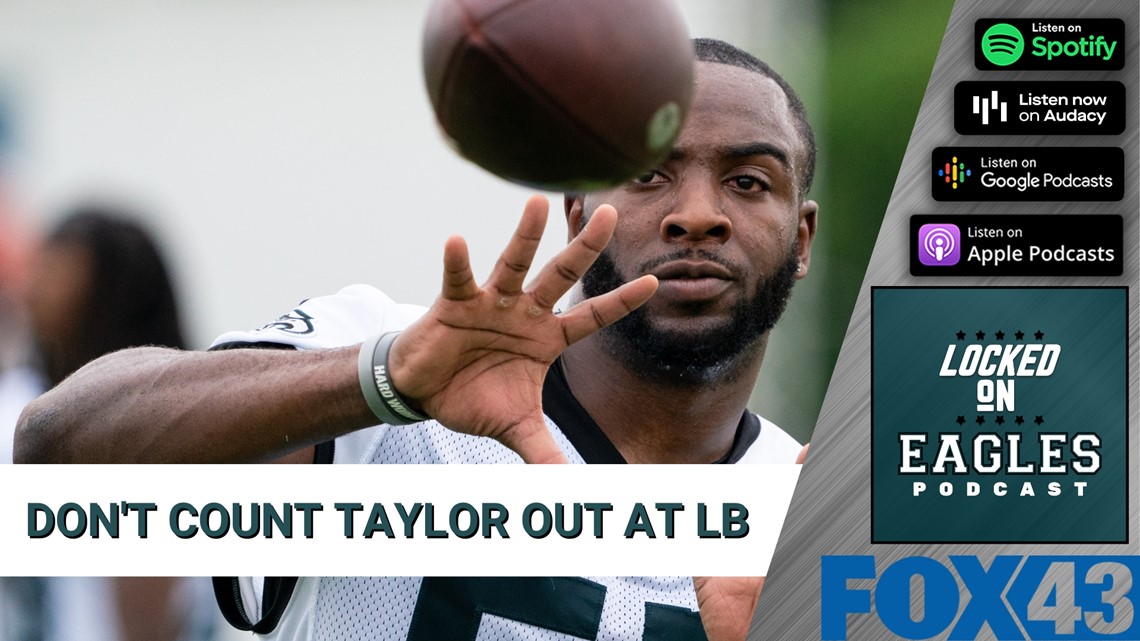 Around The NFL on X: Eagles release LB Davion Taylor    / X