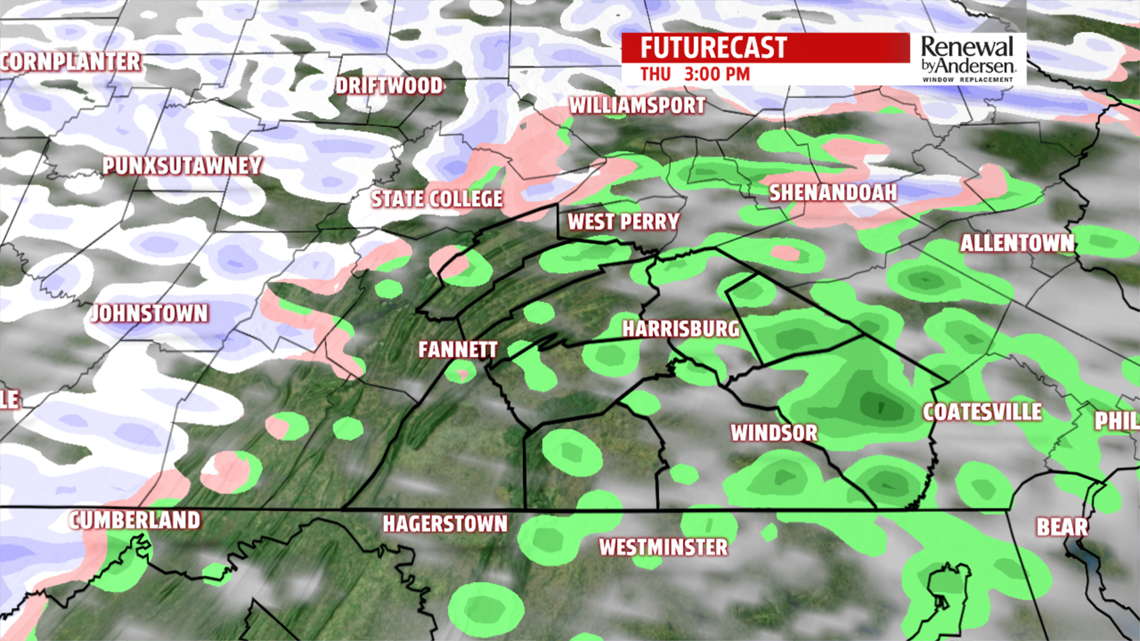 Mainly overcast with a few sprinkles or flurries, breezy too for ...