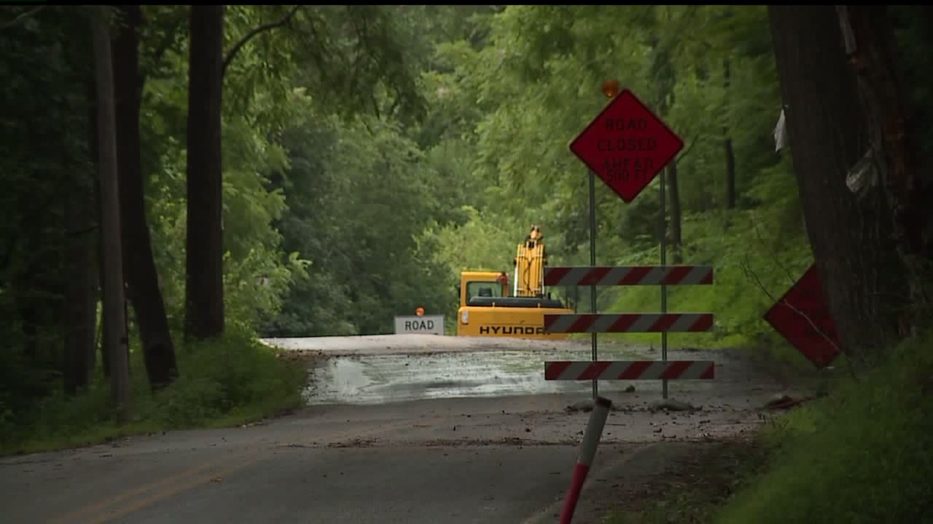 Flooding causes severe road damage in York County