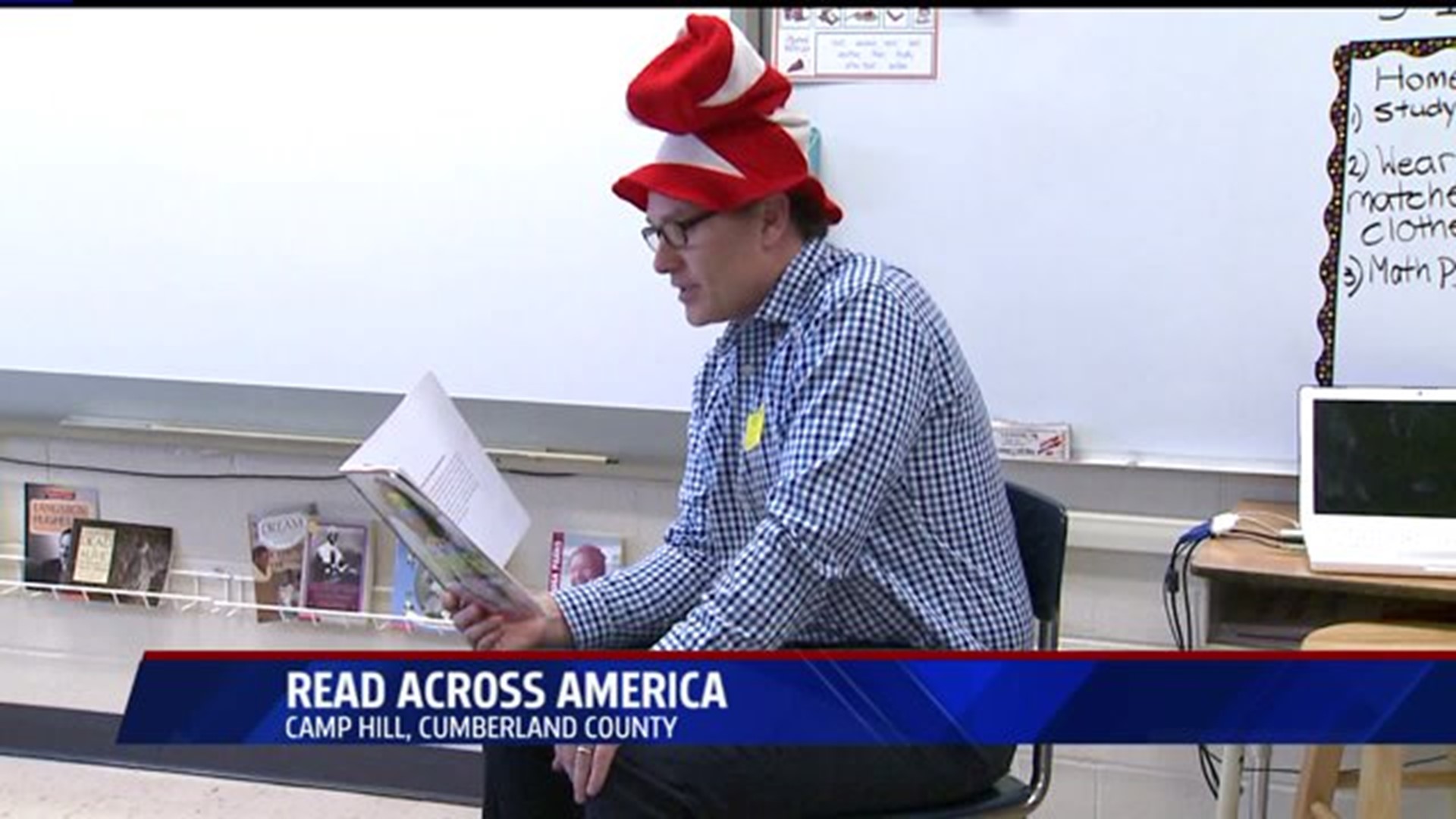 Bill Toth takes part in "Read Across America"