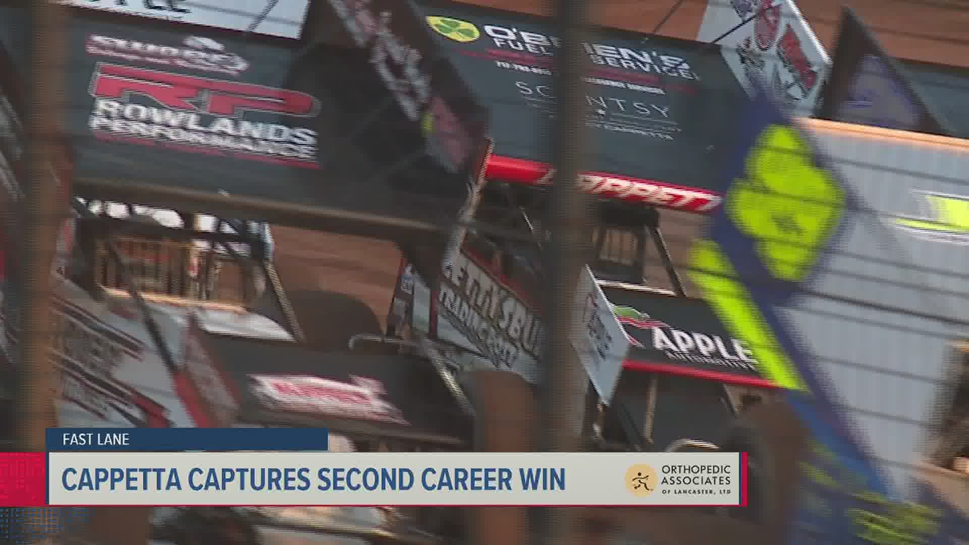 Ashley Cappetta landed her second career feature win at Lincoln Speedway.