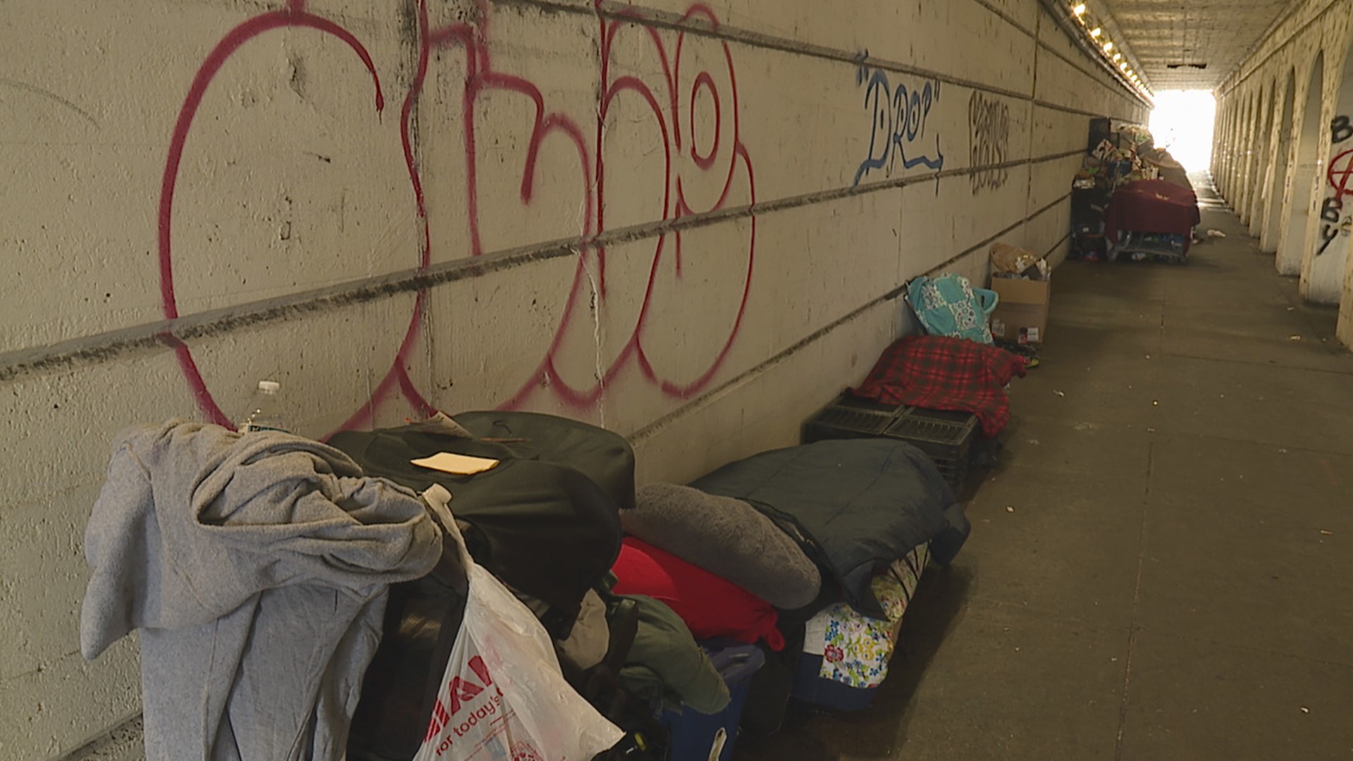 The City of Harrisburg says the small encampment poses a safety risk.