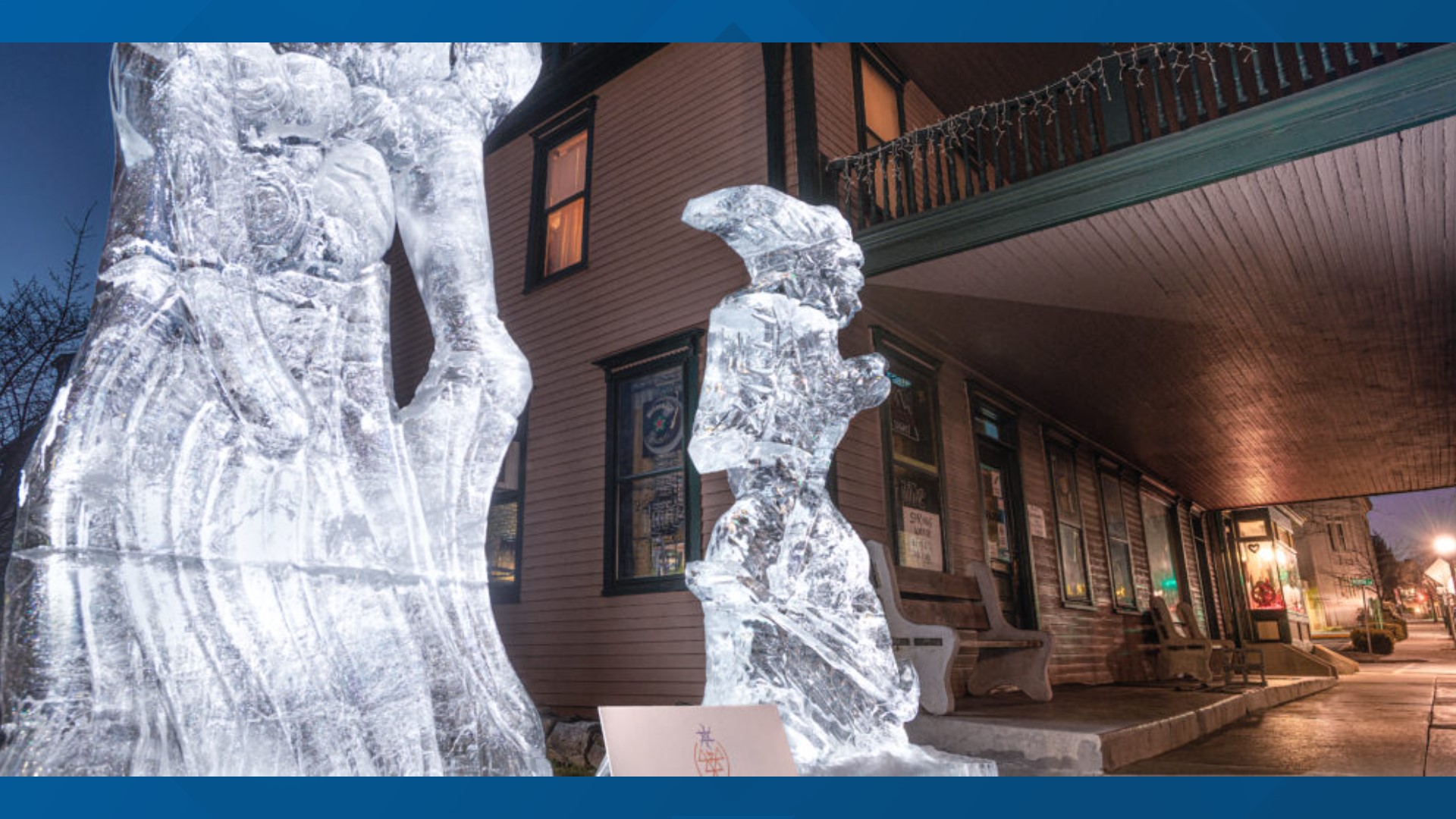 More than 30 ice sculptures were placed around downtown Lititz on Friday, but that number is shrinking as temperatures continue to rise.