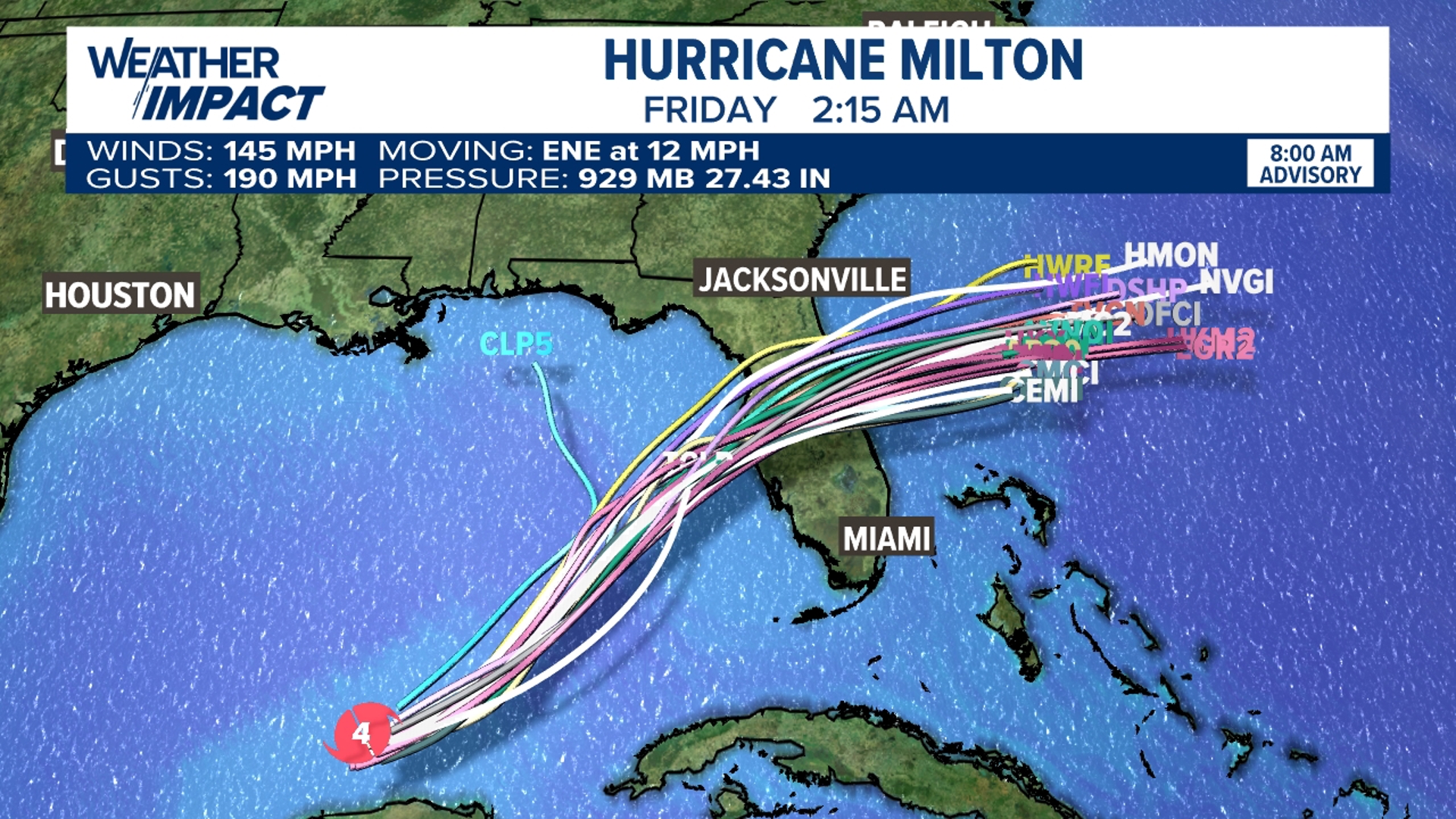 Hurricane Milton has undergone rapid intensification, and is expected to hit Florida as a major hurricane.