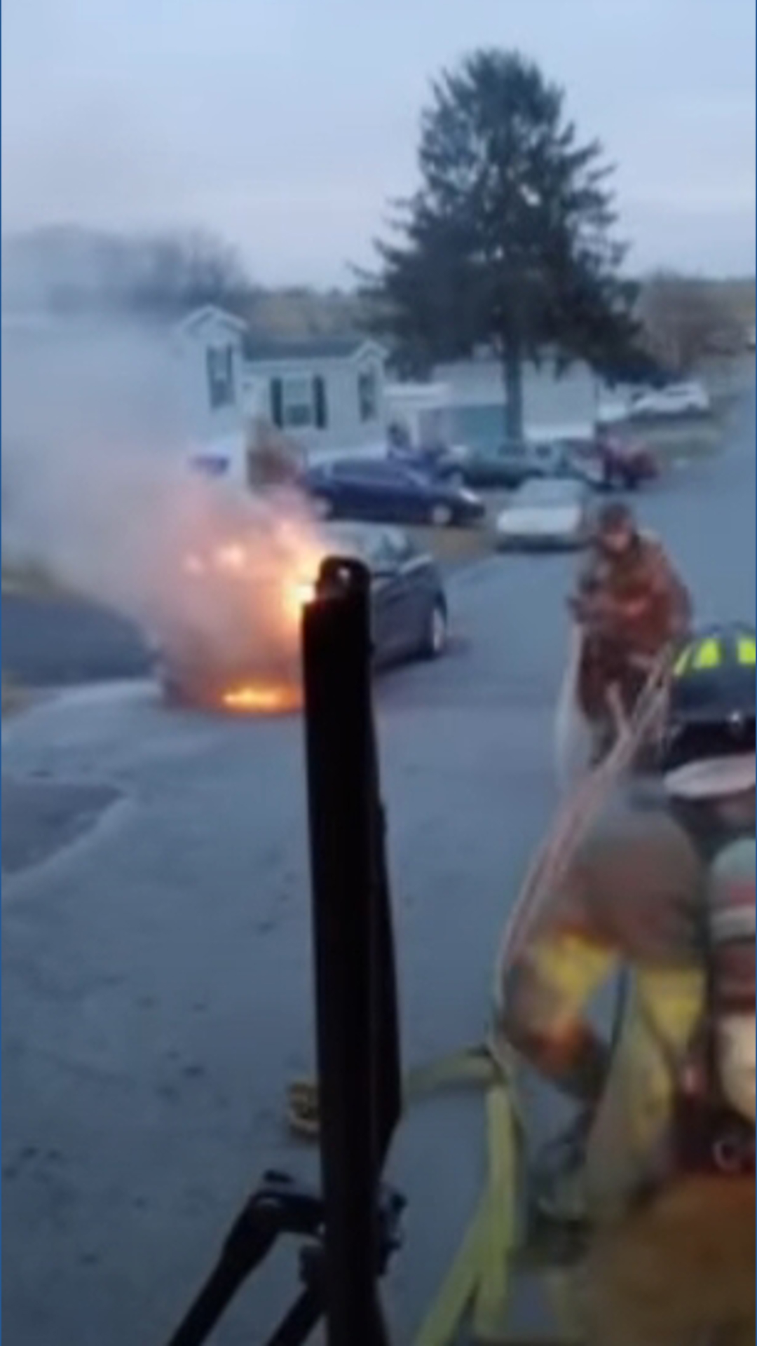VIDEO: Franklin County crews respond to a vehicle fire in Chambersburg ...