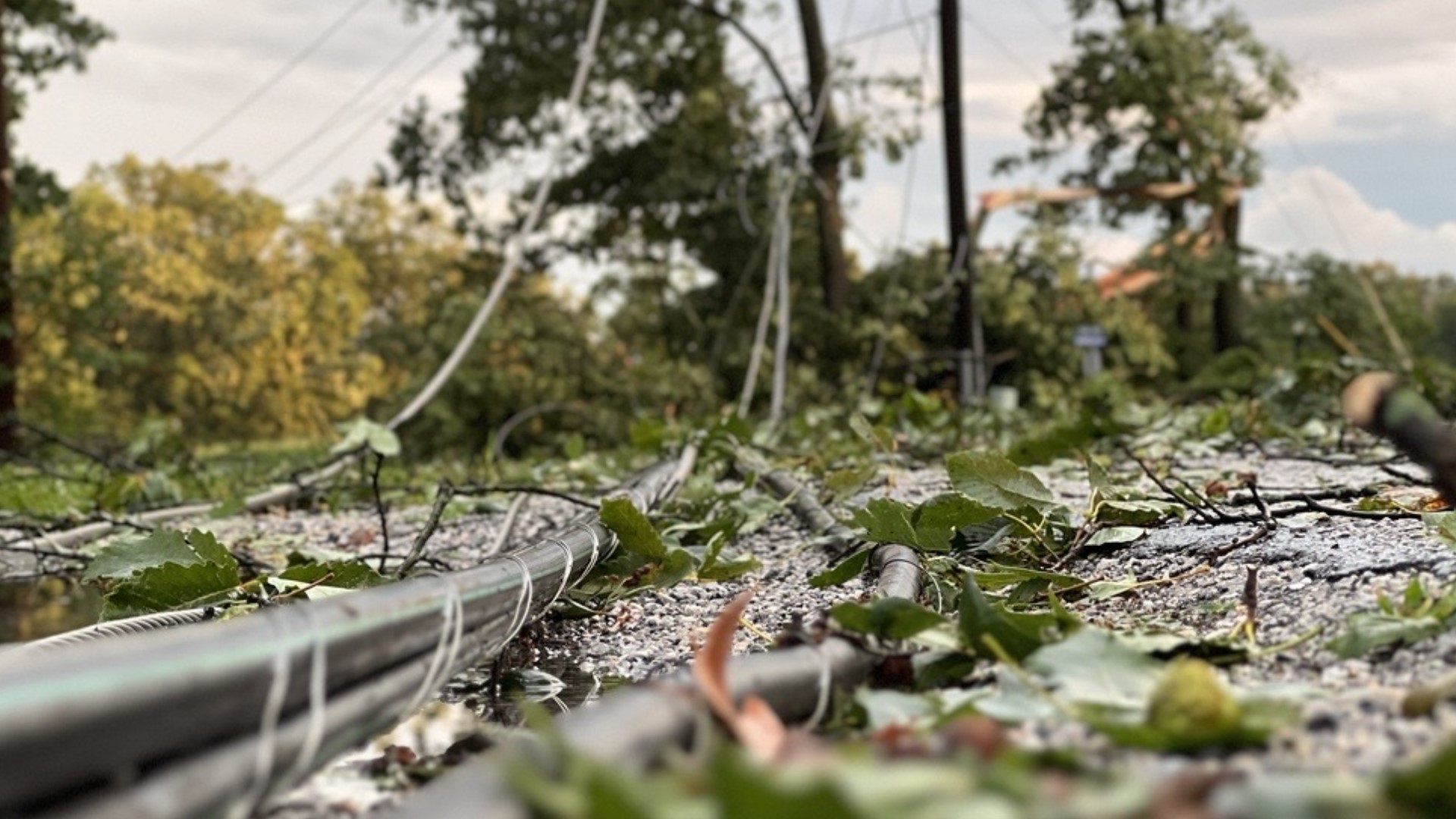 Damage was not hard to find in southern York County Monday night, after a line of thunderstorms swept through the area.