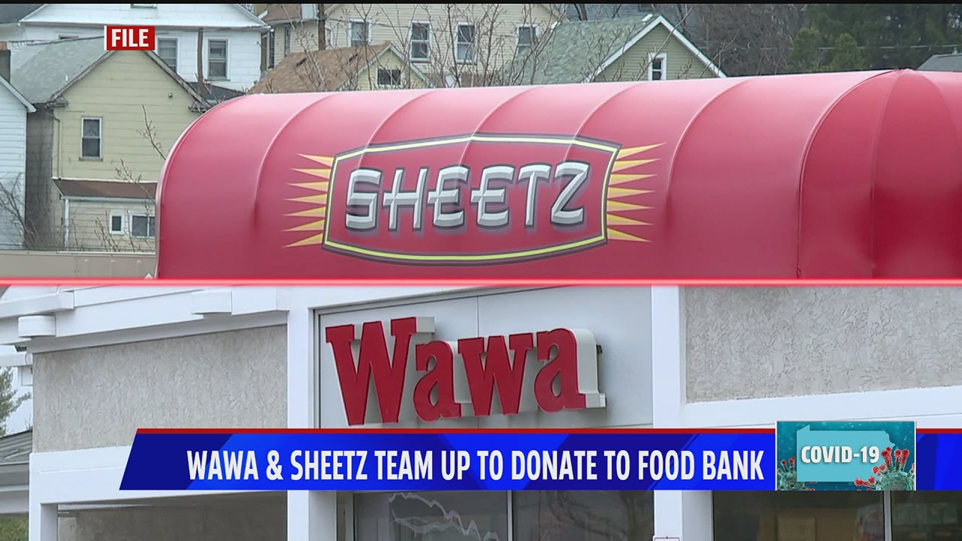 The Pennsylvania-based convenience store chains are donating 1,000 lunches and $4,000 to food banks in Reading and the Lehigh Valley