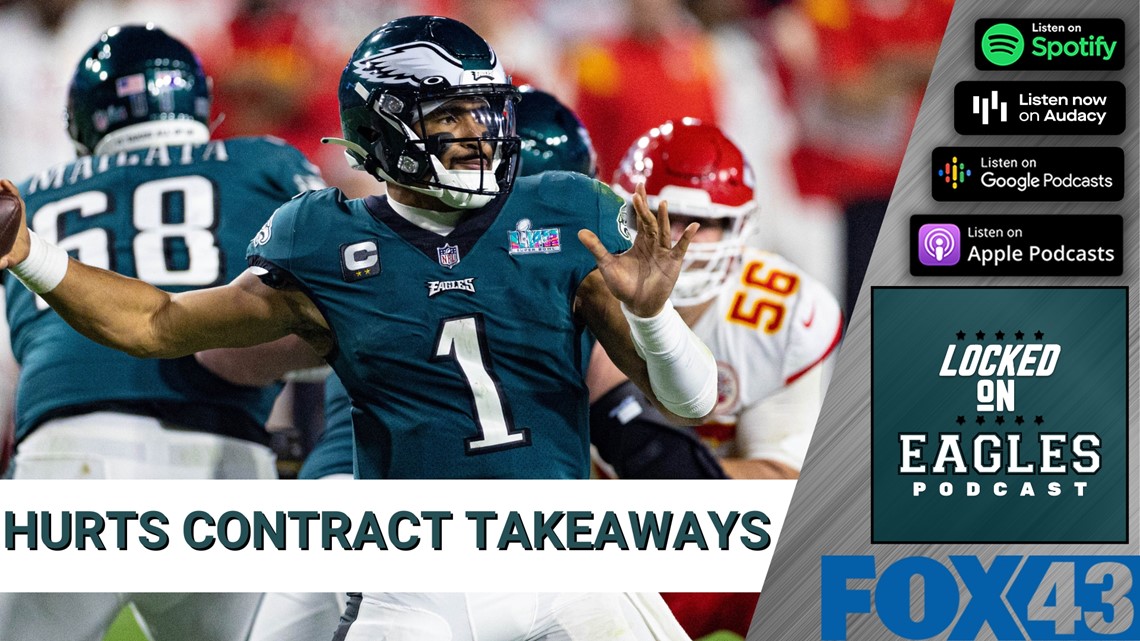 Jalen Hurts, Eagles agree to terms on five-year, $255 million contract  extension