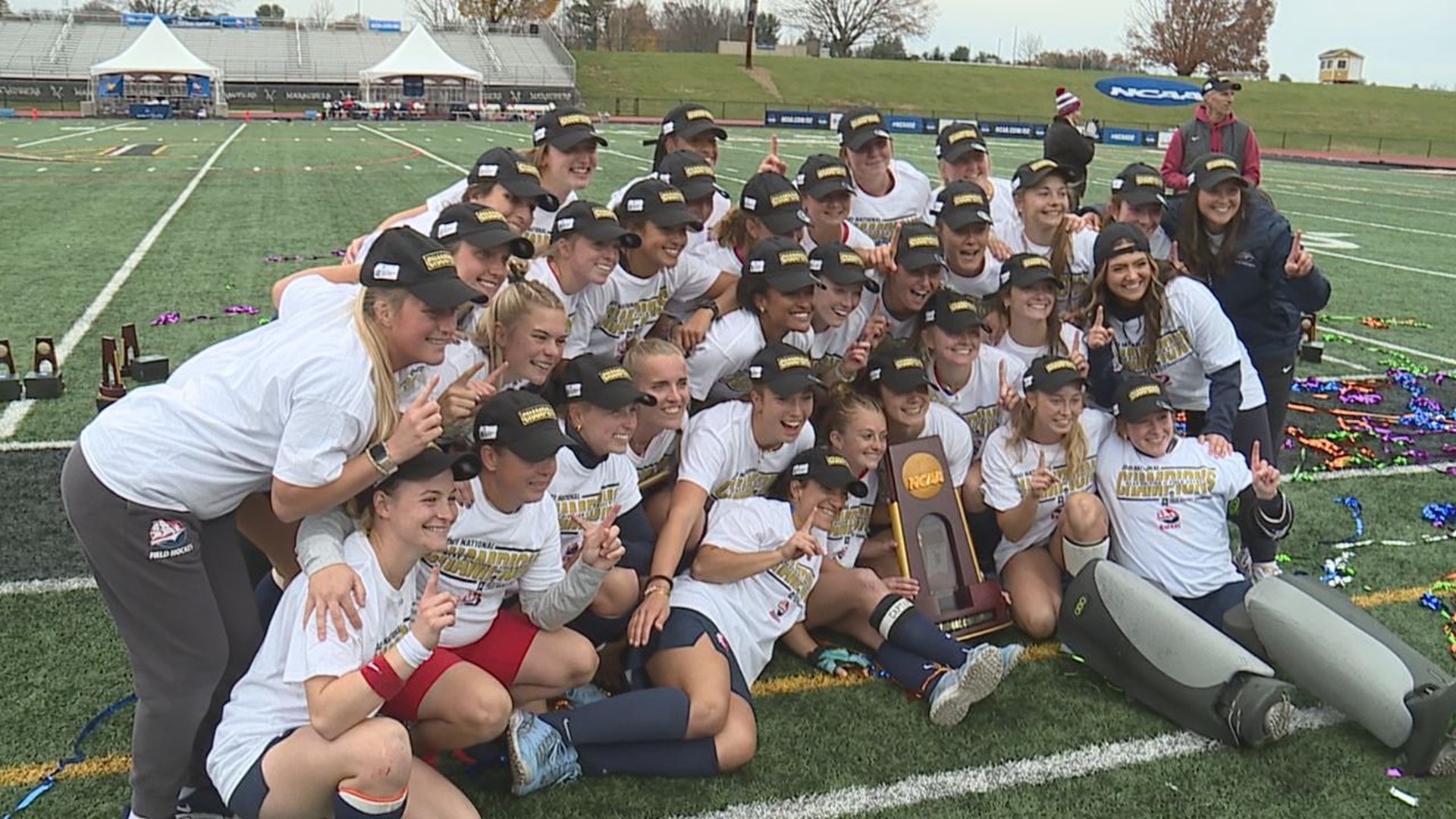 The Raiders beat West Chester for the fourth time this season, improving to 20-0, and taking home the Division II National Championship with a 3-0 win.