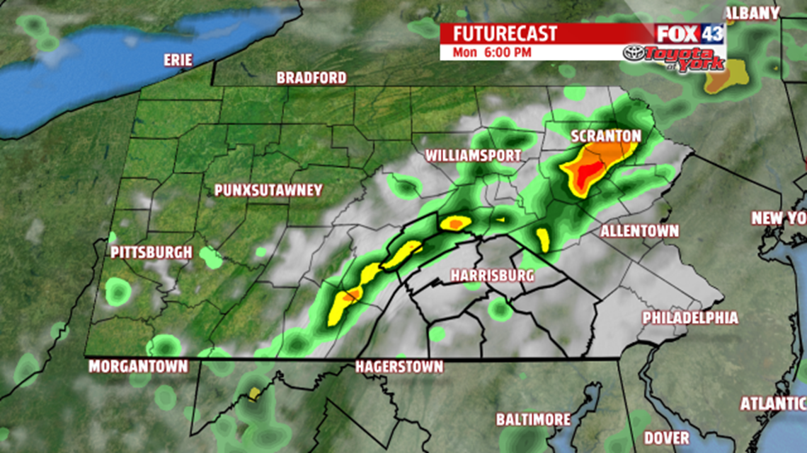 Muggy with a few afternoon thunderstorms on Memorial Day | fox43.com