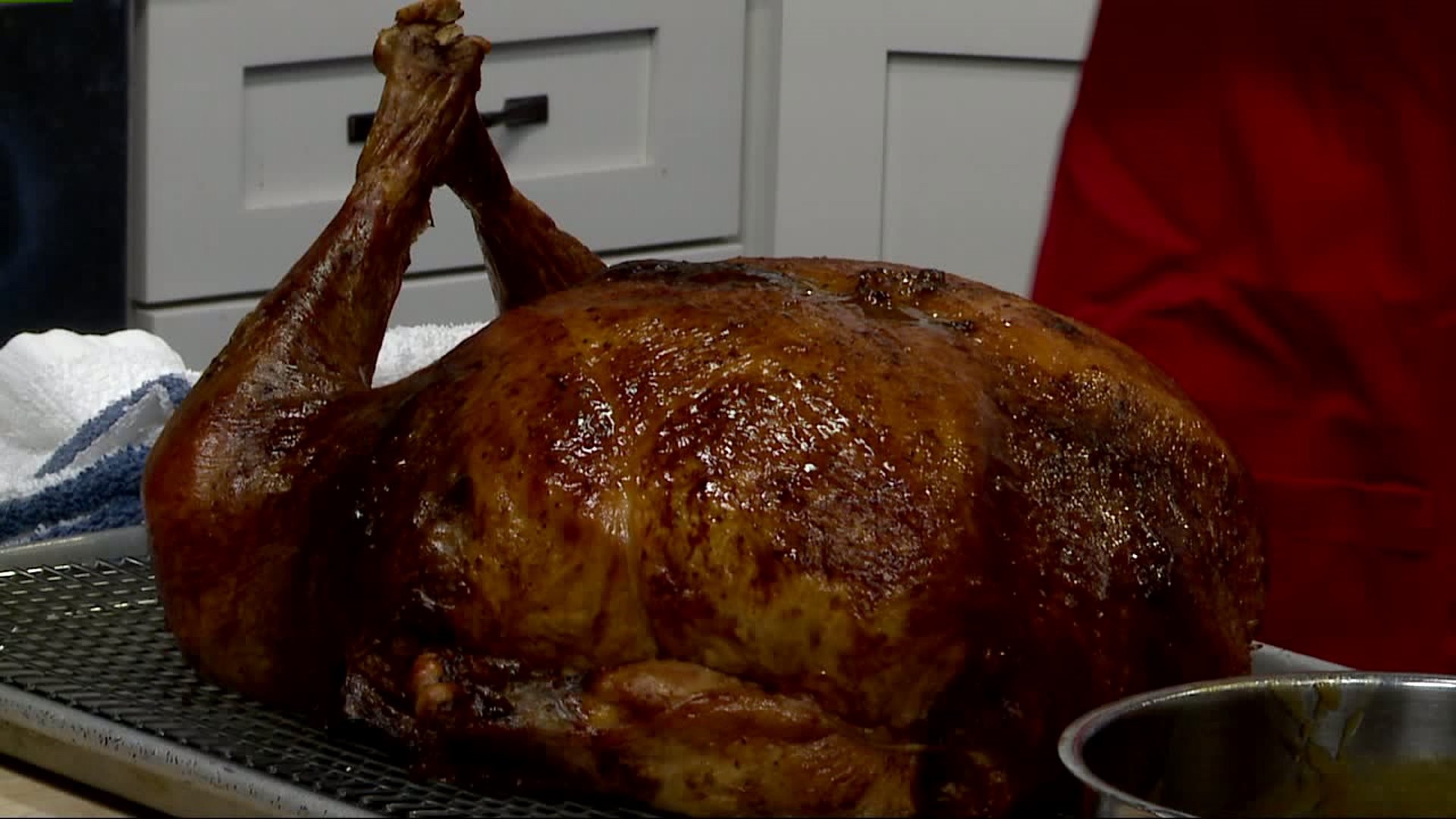Members 1st and The Left Bank Restaurant cook Turducken in FOX43 Kitchen, donate it to York County Food Bank