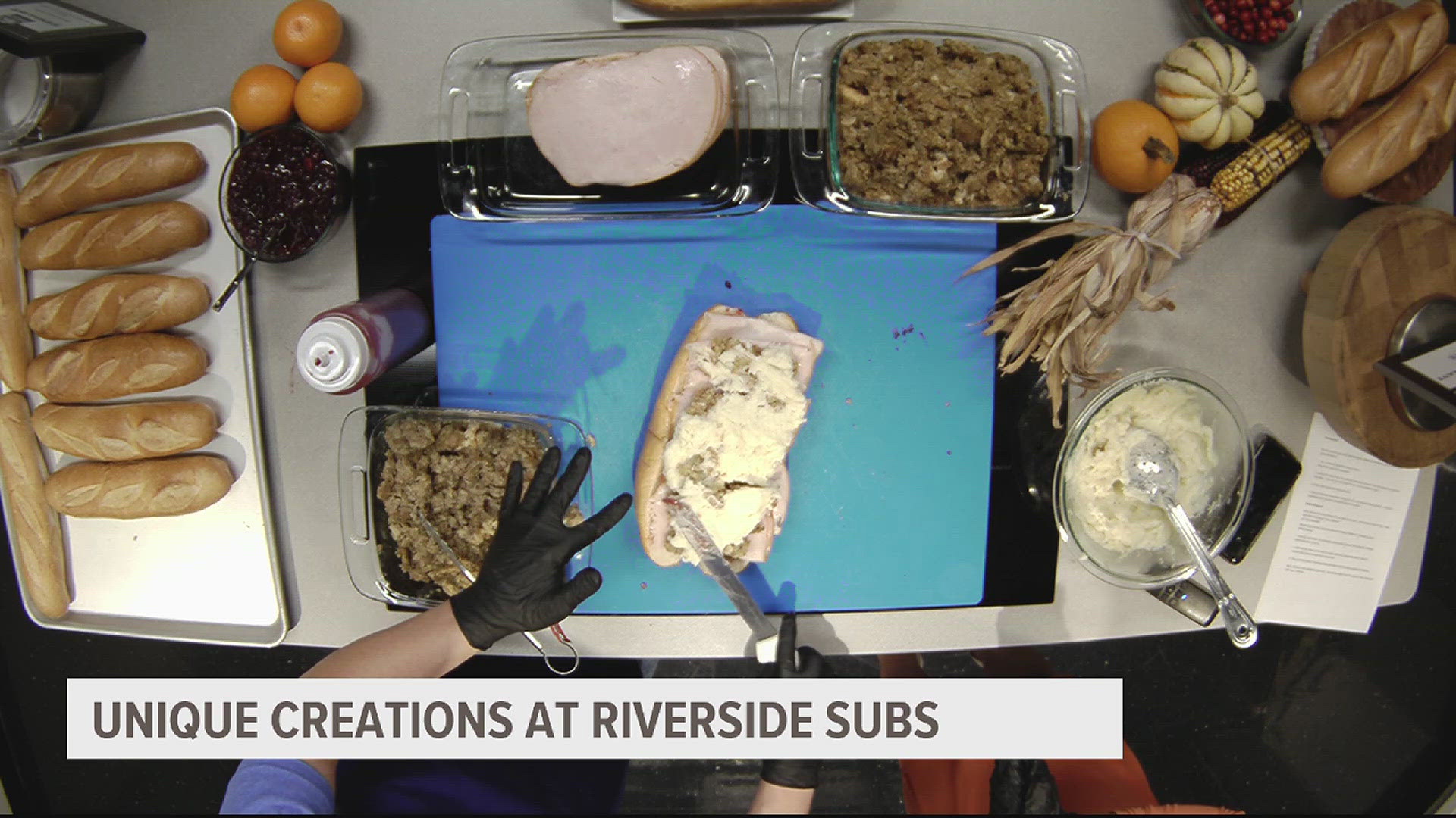 In November, Riverside Subs will feature "The Gobbler," a sandwich that will include  stuffing, turkey breast, and even some cranberry sauce.