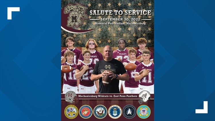 Mechanicsburg High School football team to honor veterans at its 'Salute to Service' game