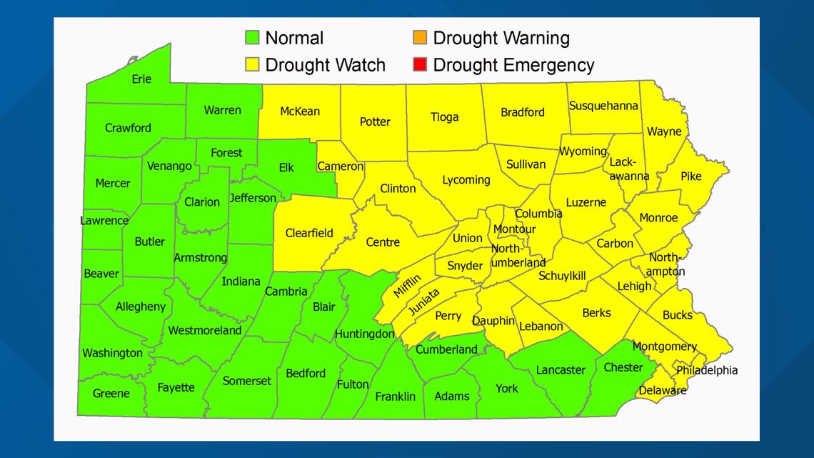 Drought Watch Issued For 36 Counties Across Pennsylvania | Fox43.com