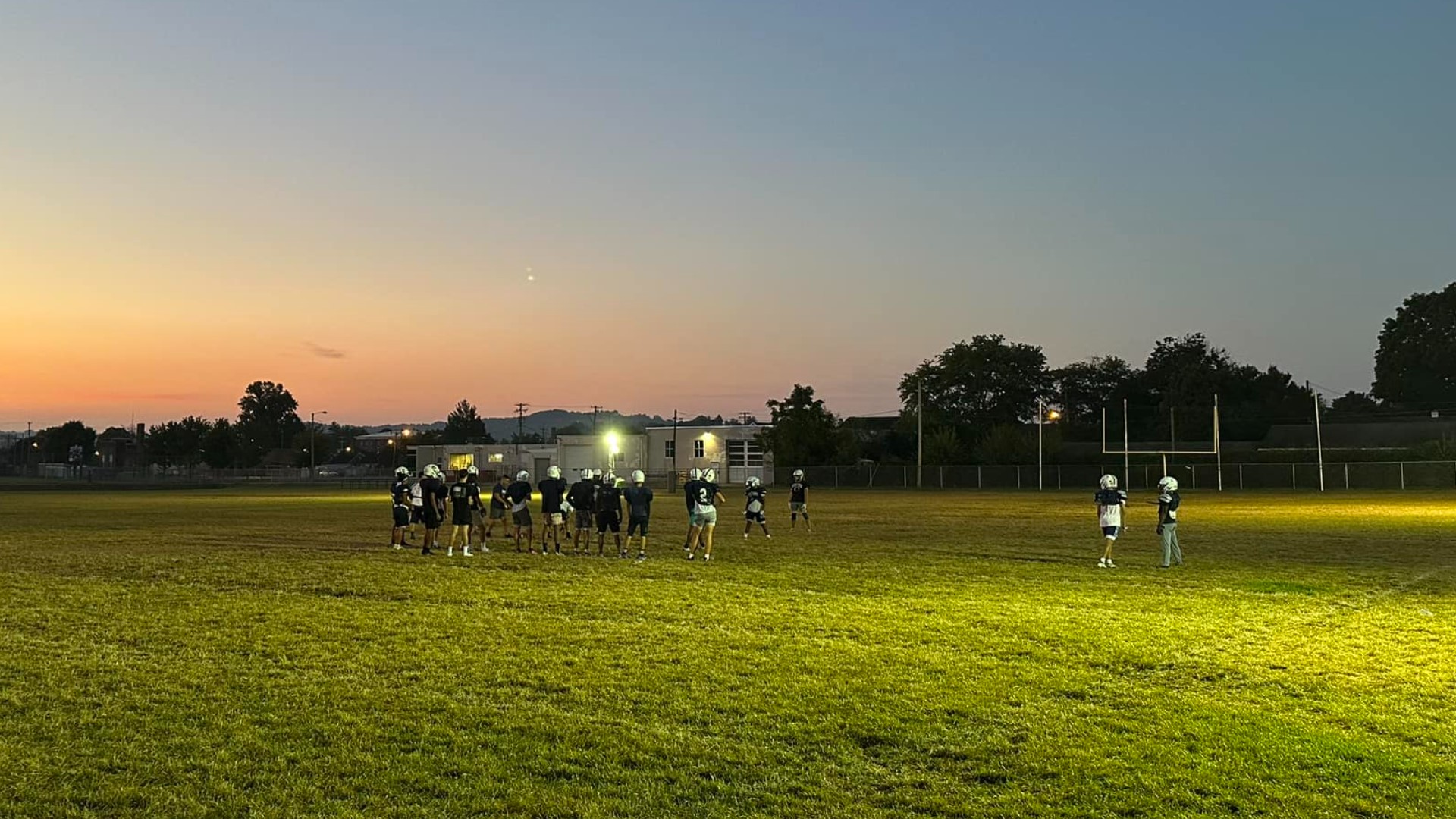 West York High School's football team woke up before dawn on Wednesday to battle the extreme heat.