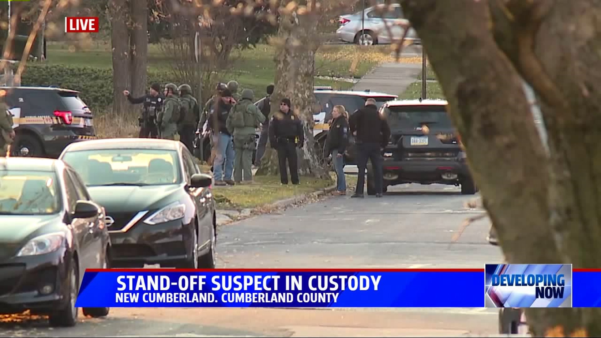 Gunman in police custody after hours long in New Cumberland
